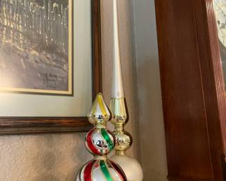 Beautiful glass Christmas ornaments