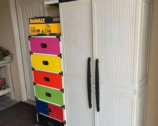 Two storage cabinets
