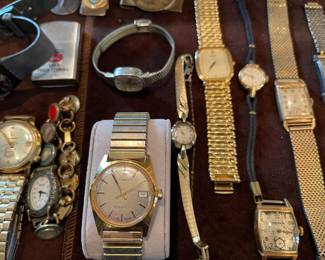 A close look at some of the vintage watches