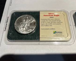 We have several silver coins including American Eagles, Silver Dollars, Kennedy Half Dollars, and more...