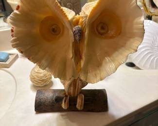 Shells made into Owl Figure 