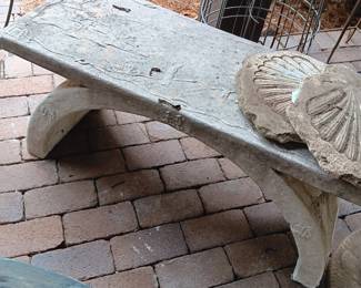 Concrete bench
