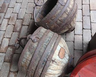 Antique rice buckets