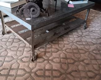 Metal coffee table
