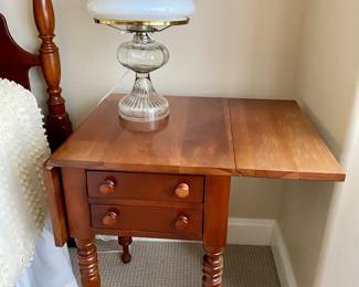 Two matching Davis Cabinet Drop Leaf night Stands Available for Pre Sell