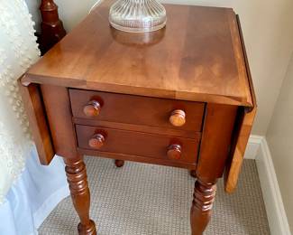 Two matching Davis Cabinet Drop Leaf Night Stands Available for Pre sell
