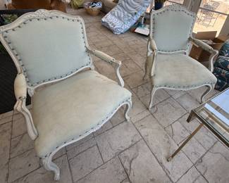 French country chairs. Originally planned to refinish but ran out of time.