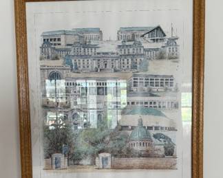 Framed print of the United States Naval Academy. Lots more pictures for sale.