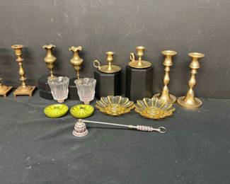 Brass Candle Holders And More 