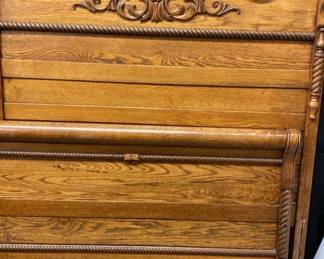 Custom Wood Finish Bed 