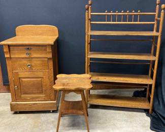 Lot Of 3 Wood Furniture Pieces