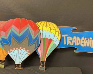 Artistic Metal Tradewinds Signs For Hanging 