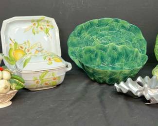 9 Piece Collection and 1 Pewter Bowl