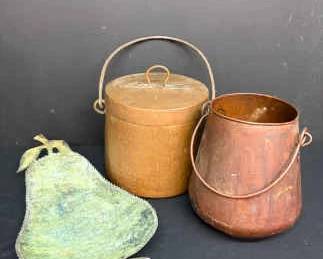 Copper Pot One Other Metal Decor
