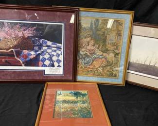Country Scene Collection Of Prints With A Van High And Harry Jarman