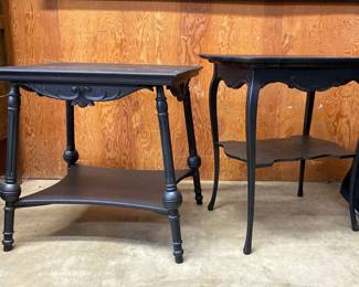 Lot Of 2 Wooden Side Tables 