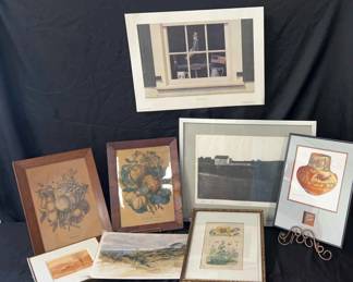 Lot Of 8 Various Pieces Of Artwork 