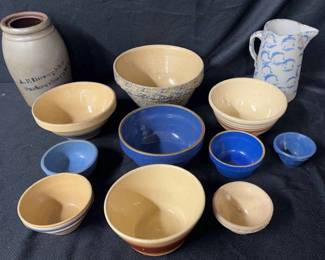 Lot of Clay Bowls, Ovenware And More