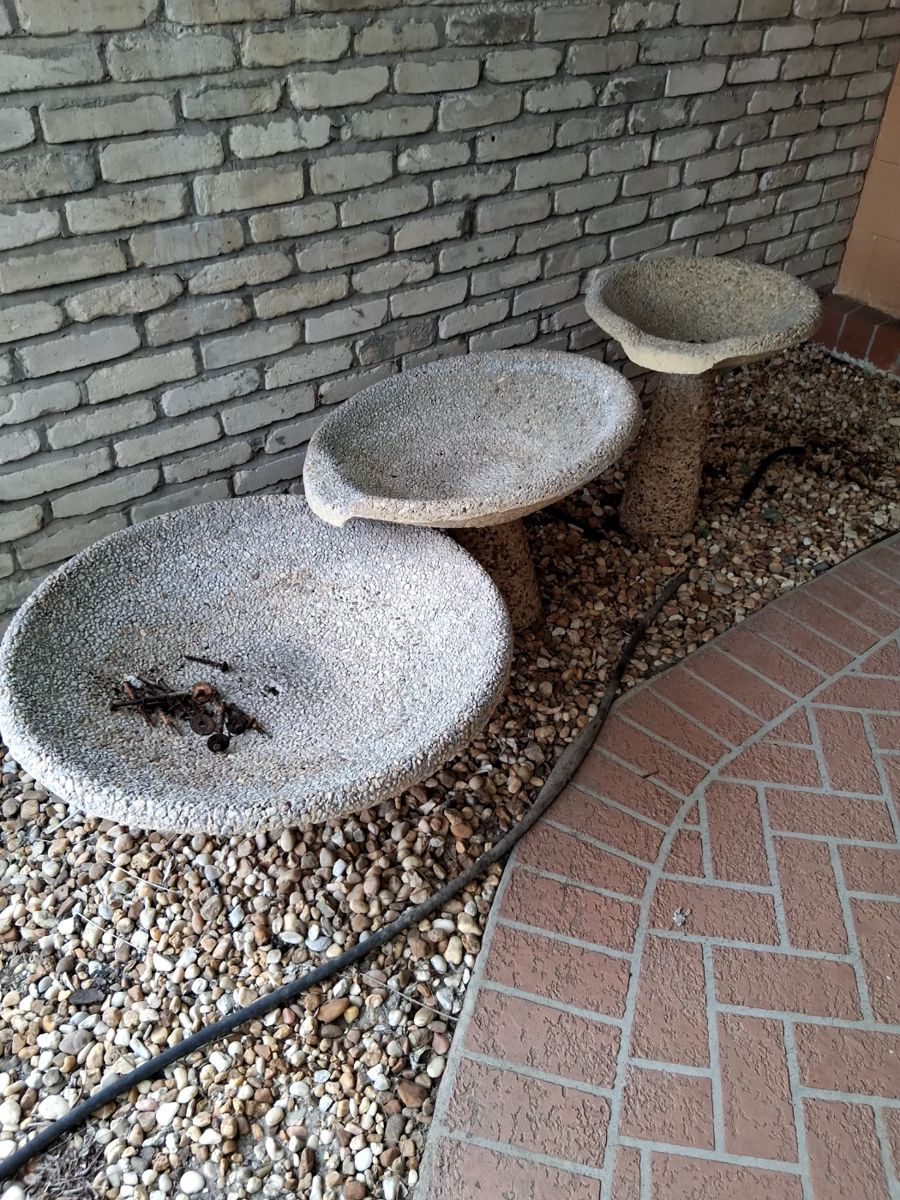 Three tiered water feature,