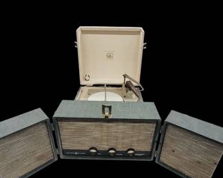 Portable Record Player The Voice of Music Working