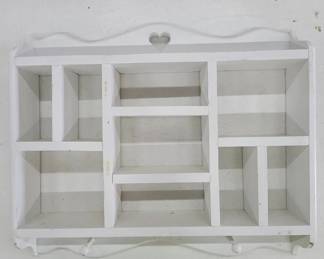 White Hallway Organizer Coat Rack