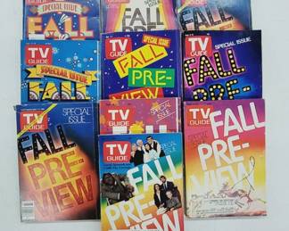 Vintage Fall Preview TV Guides