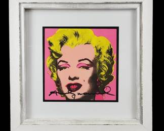 Andy Warhol Signed Marilyn Invitation w/COA
