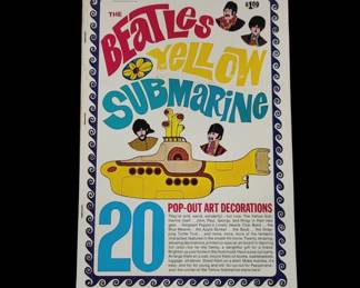 The Beatles Yellow Submarine Pop Out Art
