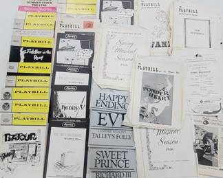 Vintage Theater Play Bill Show Booklets