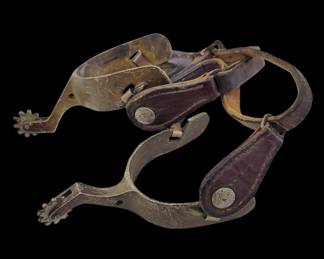 Antique Spurs w/ Original Leather Straps