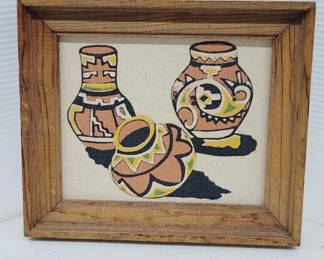 Navajo Sand Art Framed
