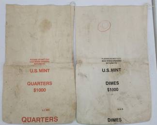 U.S Mint Dimes & Quarters Bags