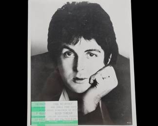 Paul McCartney Concert Ticket w/ 8x10