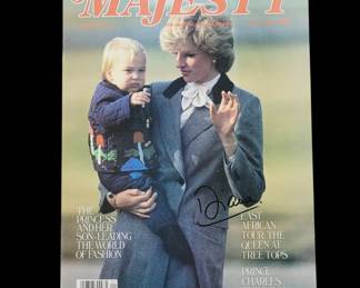 Princess Diana Signed Majesty Magazine