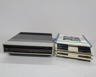 RCA SJT 100 CED Player With Movies
