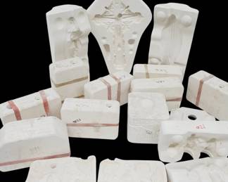 Holland Ceramic Molds Lot of 13 Religious