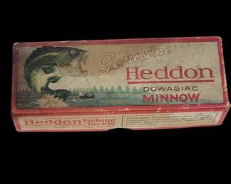 Vtg Heddon Dowagiac Minnow Lure Box Only
