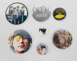 The Beatles Buttons Lot of 7