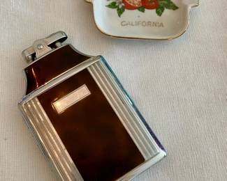 Vintage Cigarette Lighter and Case