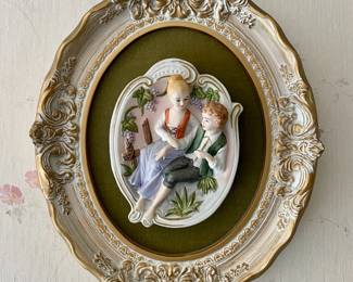 French Provincial Bas Relief Art Wall Decor