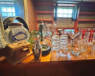 Beautiful vintage barware