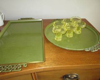 MCM trays, MCM goblets