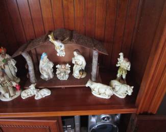 Antique Creche Nativity 