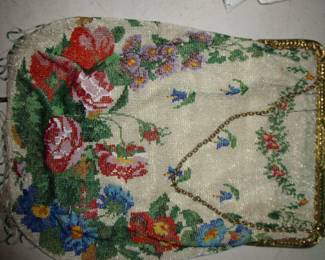 Antique mico beaded bag
