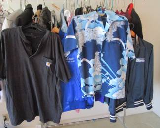 Carhartt, Hawaiian shirts, vintage satin work jackets