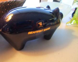 Vintage Seafirst piggy bank