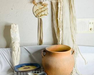 Handmade Pottery and Decorative Crafts Collection, Includes Dreamcatcher