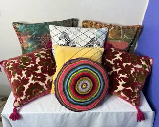 Decorative Throw Pillows, Various Patterns & Colors