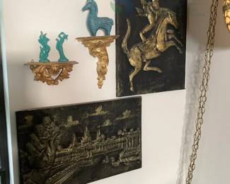 Traditional Wall Art Panels, Mythological and Architectural Reliefs