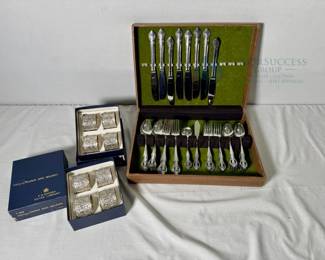 National Stainless Japan Flatware Set, 24 Pieces, Castle Pattern